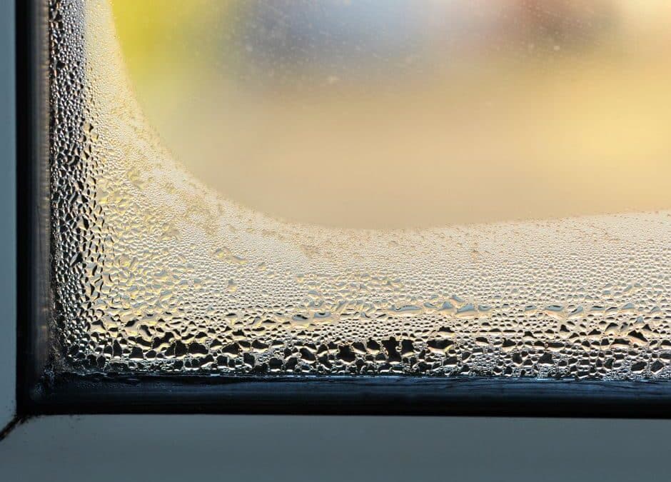 High humidity on windows from AC condensation