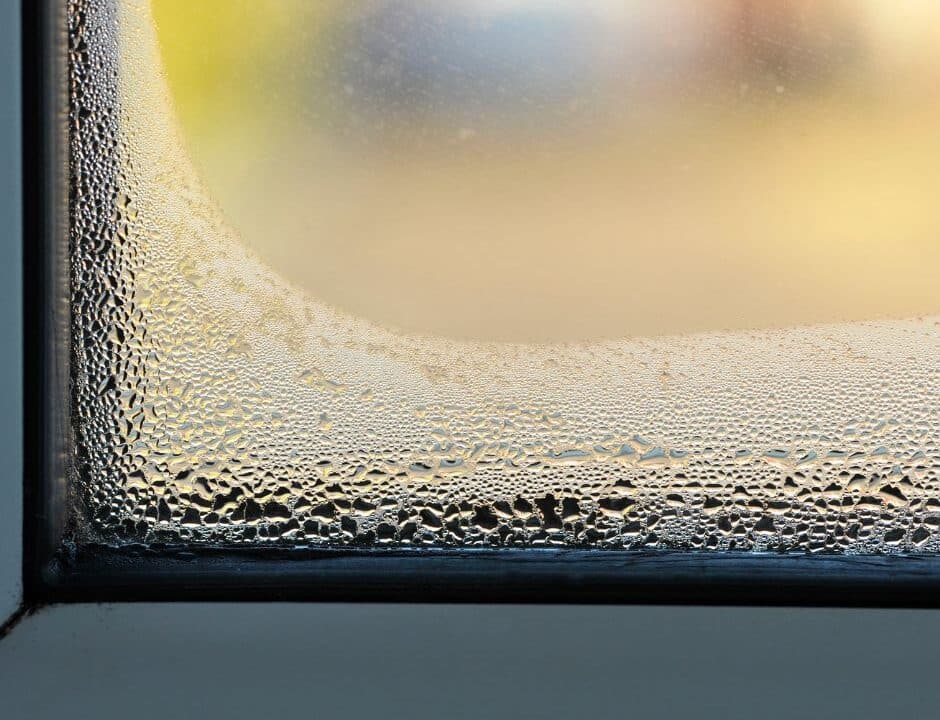 High humidity on windows from AC condensation